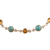 Citrine and composite turquoise link bracelet, 'Ravishing Beauty in Yellow' - Handmade Citrine and Composite Turquoise Link Bracelet