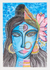 'ArdhNareshwar' - Watercolor Portrait on Handmade Paper