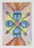 'Four Faces of Love' - Watercolor Buddhism Painting on Hand Made Paper thumbail