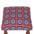 Upholstered ottoman foot stool, 'Creative Beauty' - Multicolored Ottoman with Wood Legs