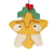 Wool felt ornaments, 'Star Cookies' (set of 4) - Set of 4 Wool Felt Gingerbread Star Ornaments