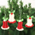 Wool felt ornaments, 'Holly Bells' (set of 4) - Wool Felt Bell Ornaments Set of 4