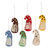 Wool felt ornaments, 'Holiday Gnomes' (set of 6) - Wool Felt Gnome Ornaments (Set of 6) thumbail