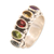 Multi-gemstone cocktail ring, 'Rainbow Beauty' - Faceted Multi Gemstone Sterling Silver Cocktail Ring (image 2c) thumbail