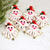 Ornamente aus Wollfilz, 'Weihnachtsclowns' (6-teiliger Satz) - 6er-Set Weihnachts-Clown-Ornamente aus Wollfilz