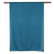 Schal aus Woll- und Seidenmischung, „Teal Appeal“ – Gewebter blaugrüner Schal aus Wolle und Seide aus Indien