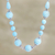 Halskette aus Calcitperlen - Handgefertigte Calcit-Perlenhalskette aus Indien