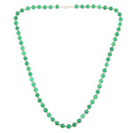 Onyx beaded necklace, 'Supernatural' - Hand Crafted Green Onyx Beaded Necklace from India