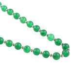 Onyx beaded necklace, 'Supernatural' - Hand Crafted Green Onyx Beaded Necklace from India
