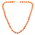 Karneol-Perlenkette - Handgefertigte Perlenkette aus Karneol und Sterlingsilber
