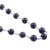 Collar con cuentas de lapislázuli, 'Royal Connection' - Collar con cuentas de lapislázuli y plata de ley