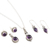 Amethyst jewelry set, 'Passionate Purple' - Handmade Amethyst and Sterling Silver Jewelry Set (image 2c) thumbail