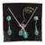 Sterling silver jewelry set, 'Inner Calm' - Hand Crafted Sterling Silver Jewelry Set from India