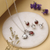 Cultured pearl and carnelian jewelry set, 'Gorgeous Harmony' - Hand Crafted Carnelian and Cultured Pearl Jewelry Set