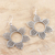 Ohrhänger aus Sterlingsilber - Handgefertigte florale Ohrhänger aus Sterlingsilber