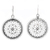 Sterling silver dangle earrings, 'At Noon' - Hand Made Sterling Silver Dangle Earrings from India