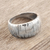 Sterling silver domed ring, 'Vaulted' - Hand Crafted Sterling Silver Domed Ring (image 2) thumbail