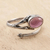 Amethyst wrap ring, 'Summer Berries' - Hand Made Amethyst and Sterling Silver Wrap Ring (image 2) thumbail