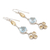 Citrine and blue topaz dangle earrings, 'New Dream in Blue' - Artisan Crafted Citrine and Blue Topaz Dangle Earrings