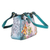 Hand painted leather shoulder bag, 'Floral Enigma' - Artisan Crafted Floral-Themed Leather Shoulder Bag (image 2c) thumbail
