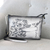 Hand painted leather sling bag, 'Spring Sonata' - Hand Painted Black and White Leather Sling Bag