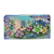 Hand painted leather wallet, 'Blue Lagoon' - Hand Painted Leather Floral Wallet from India (image 2c) thumbail