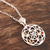 Multi-gemstone pendant necklace, 'Chakra Medallion' - Multi-Gemstone and Sterling Silver Chakra Pendant Necklace (image 2b) thumbail