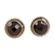 Garnet stud earrings, 'Checkerboard in Red' - Checkerboard Faceted Garnet Stud Earrings
