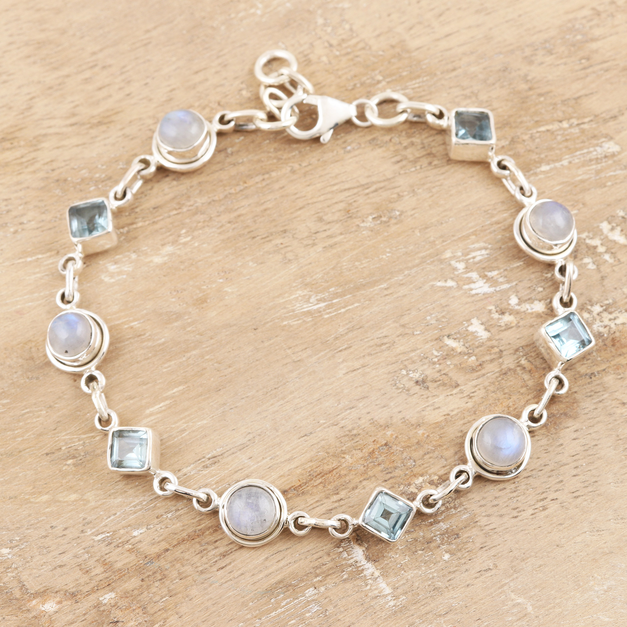 Moonstone Cube Multi-Wrap Necklace/Bracelet Combo - LifeBejeweled
