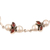 Garnet and cultured pearl link bracelet, 'Radiant in Red' - Garnet and Cultured Pearl Link Bracelet