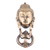 Türklopfer aus Messing, 'Meditativer Gruß' - Antiker Finish Messing Buddha Türklopfer