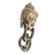 Brass door knocker, 'Meditative Greeting' - Antique Finish Brass Buddha Door Knocker