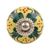 Handbemalte Keramikknöpfe, (6er-Set) - Handbemalte florale Keramikknöpfe aus Indien (6er-Set)