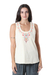 Embroidered cotton tank top, 'Floral Story in Light Green' - Embroidered Cotton Tank Top from India (image 2c) thumbail