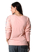 Embroidered cotton t-shirt, 'Floral Ode in Petal Pink' - Embroidered Cotton Long-Sleeved T-Shirt (image 2d) thumbail