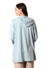 Embroidered cotton hoodie, 'Pale Paradise' - Embroidered Cotton Floral-Motif Hoodie (image 2d) thumbail