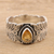 Citrine cocktail ring, 'Sunny Drop' - Hand Crafted Citrine and Sterling Silver Cocktail Ring (image 2b) thumbail