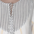 Hand woven cotton tunic, 'Sailing Stripes' - Hand Woven Striped Cotton Tunic (image 2g) thumbail