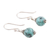 Agate dangle earrings, 'Lavish Lagoon' - Handmade Agate and Sterling Silver Dangle Earrings (image 2c) thumbail