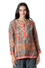 Embroidered tunic, 'City Sunset' - Hand Embroidered Floral Tunic from India (image 2d) thumbail