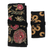 Embroidered jewelry rolls, 'Flower Path' (pair) - Artisan Crafted Floral Embroidered Jewelry Rolls (Pair)