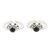 Onyx toe rings, 'Black Tiara' (pair) - Hand Crafted Sterling Silver and Onyx Toe Rings (Pair) thumbail