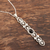 Onyx pendant necklace, 'Midnight Heart' - Sterling Silver and Black Onyx Pendant Necklace (image 2b) thumbail