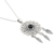 Onyx pendant necklace, 'Dark Dreams' - Handmade Sterling Silver and Onyx Pendant Necklace (image 2d) thumbail