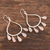 Rose quartz chandelier earrings, 'Passion of Love' - Sterling Silver and Rose Quartz Dangle Earrings from India (image 2b) thumbail