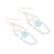 Cultured pearl and chalcedony dangle earrings, 'Blue Chandelier' - Cultured Freshwater Pearl and Chalcedony Dangle Earrings (image 2c) thumbail
