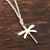 Sterling silver pendant necklace, 'Wings of Desire' - Hand Crafted Sterling Silver Dragonfly Pendant Necklace (image 2b) thumbail