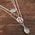 Chalcedony pendant necklace, 'Perfect Blue' - Handmade Sterling Silver and Chalcedony Pendant Necklace (image 2b) thumbail