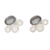 Labradorite and rainbow moonstone stud earrings, 'Mystic Tiara' - Labradorite and Rainbow Moonstone Stud Earrings thumbail