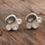 Labradorite and rainbow moonstone stud earrings, 'Mystic Tiara' - Labradorite and Rainbow Moonstone Stud Earrings (image 2b) thumbail